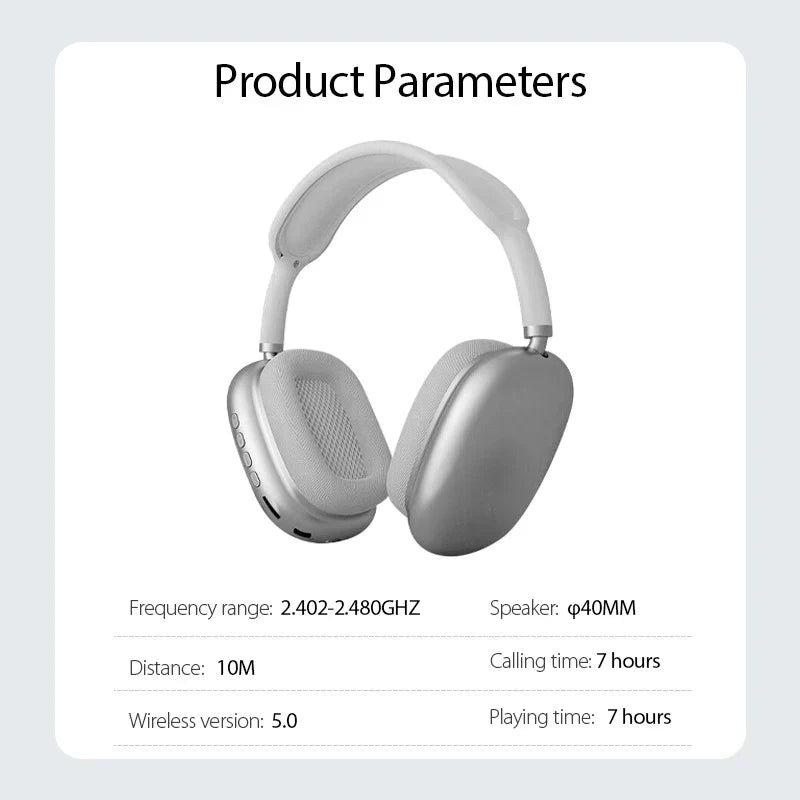 P9 Wireless Bluetooth Headphones With Mic